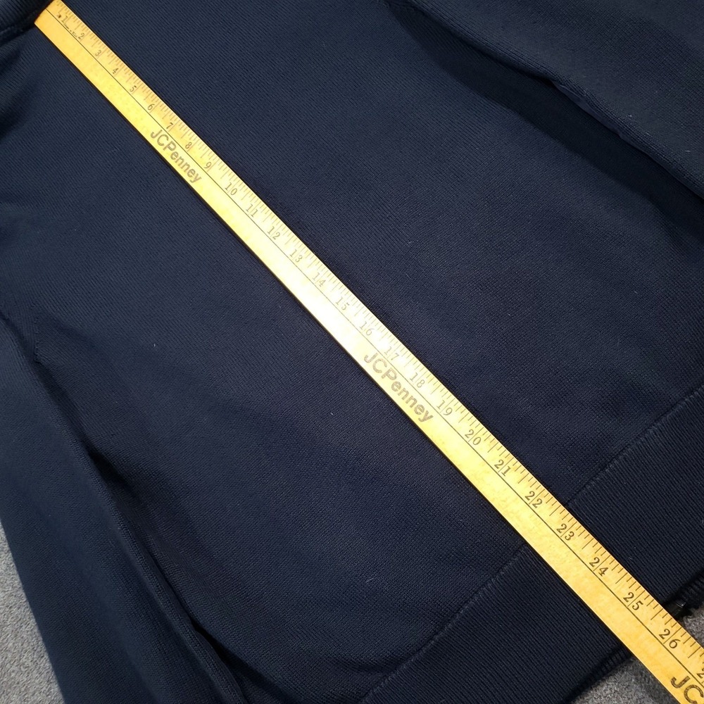 Banana Republic Quilted Merino Wool Jacket Men's Small Navy Blue Full Zip Bomber - Picture 9 of 12